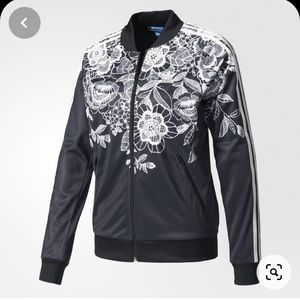 adidas floral varsity jacket